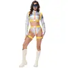 Uniforme de Astronauta para Adultos Damas de Halloween Traje Espacial Tierra Errante COS Traje para Actuación Teatral