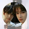 Yan Haoxiang ao redor diy estrela feijão amor TNT deve ajudar yum laser filme brilhante emblema pingente de mochila diy joia