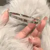 Pulseira de Aço Titânio Zircônia Não Desbota para Mulheres Luxo Acessível Nicho Sensação de Alto Padrão Ins Tendência Simples Elegante Versátil Pulseira Pulseira