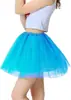 Falda de Tul Amazon con Forro, Media Falda de Malla Tutú, Falda de Baile de Rendimiento, Estilo Europeo y Americano, Dobladillo Grande, Versátil