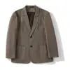 Traje de lana para hombre, nuevo estilo otoño e invierno, de alta gama, chaqueta blazer madura y casual