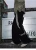 Pantalones Casuales de Tres Rayas Estilo Americano para Hombres y Mujeres, Marca de Moda Otoñal, Pantalones Deportivos Holgados, Pantalones de Pierna Ancha Versátiles Bordados de Alta Costura
