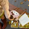 Bolso de Mano Gatito Cara de Manzana Gato Nuevo Moderno Estampado de Leopardo Bolso de Hombro Moderno Mochila Multifuncional de Gran Capacidad Hombros