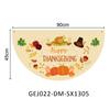 Bandera Colgante en Forma de Abanico Nueva de Acción de Gracias Transfronteriza 45*90 Yardas Bandera de Decoración de Ambiente Bandera Semicircular Festiva