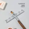 Soporte para Bolígrafos de Uñas Múltiples Rejillas Resina Acrílica Bolígrafo de Fototerapia Brocha Herramienta de Almacenamiento de Escritorio Lámina Dorada y Plateada Uñas de Color Caramelo