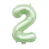 Balões de folha verdes oliva tamanho 16 polegadas versão americana com letras em inglês A-Z para decoração criativa de casamento e aniversário