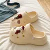 Zuecos de EVA de Venta Caliente para Exteriores que Aumentan la Altura para la Temporada de Regreso a Clases, Sandalias Cerradas Elegantes y Modernas para Playa, Antideslizantes y Transpirables para Mujer