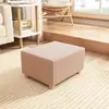 Funda para Reposapiés de Sofá de Terciopelo Zorro Plateado Elástica Engrosada Transfronteriza Funda para Taburete Reposapiés Totalmente Cerrada Rectangular Cuadrado Pequeño Taburete Bajo Protección