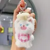 Novo Criativo Tendência Fofo Pet Estilo Chef Pelúcia Chaveiro Fofo Casal Pingente Bolsa Atacado