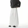 Pantalones de chándal grises de pierna ancha holgados estilo americano para hombre, peso pesado, hoja curva, versátiles, pantalones casuales para hombre y mujer, con caída, pantalones deportivos