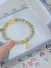Pulseira de Jade Hetian com Duas Camadas e Folhas de Ginkgo, Estilo Retrô Artístico, Adequada como Presente para o Festival Qixi ou Natal