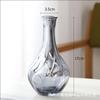 Criativo estilo europeu vaso de vidro transparente cintura vaso de vidro vaso de flores para sala de estar ornamentos nórdicos vaso de flores secas