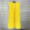 Chaleco de Piel Sintética tipo Borrego de Invierno 2026 Estilo Largo Chaleco Cálido Chaleco Chaqueta para Mujer Directo del Fabricante