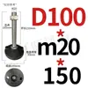 Varilla Niquelada Taza de Pie de Nylon Tornillo Accesorios de Perfil de Aluminio Soporte de Pie de Ajuste Direccional Tornillo para Piso M8-M24