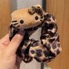 Novo nicho Spice Girls Leopard Print Kitten Hair Ring Cute Plush Hair Rope Pony Tail Head Rope High Elastic Hair Accessories para meninas