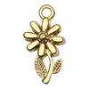 El Más Vendido de Amazon KC Aleación de Oro Flor de Girasol Flor de Rosa Colgante Colgante Pulsera DIY Collar Accesorios de Joyería
