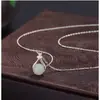 Bolsa de la Suerte Collar de Acero de Titanio Exquisita Cadena para Clavícula Nicho Lujo Ligero Gama Alta Colgante Joyería de Moda Tendencia Cadena para el Cuello al por Mayor