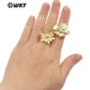 Wt-R551 Anel de Luxo de Alta Qualidade com Padrão Floral para Mulheres com Vestido de Saia Joia