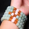 Pulsera Wholesale Fresca de Raíz de Bodhi Verde Claro con Separadores de Oliva y Cuentas de Calabaza con Pulsera Elegante