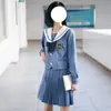 Conjunto de Uniforme JK Original Mercury Diary en Stock para Mujer, Conjunto Completo, Auténtico Traje de Marinero de Manga Larga Estilo Escuela Japonesa, Atuendo Dulce de Chica