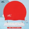 G gorro de natación de silicona con logo al por mayor 55 para hombre y mujer adulto gorro de natación engrosado para niños color sólido impermeable