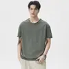 Camiseta de Manga Corta Simple Patchwork Retro Japonesa de Gama Alta para Hombre Verano 2026 Nuevo Estilo Holgada Transpirable Casual para Hombre