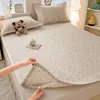 Fresco y simple, adecuado tanto para invierno como para verano, juego de tres piezas de alfombrilla refrigerante de tela gruesa 100% algodón Clase A, colcha acolchada suave para aire acondicionado de verano