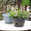 Maceta Florero Chlorophyllum Balcón Planta Verde Colgante Maceta Colgante de Plástico Redonda Engrosada Maceta con Almacenamiento de Agua Maceta de Jardinería al por Mayor con Gancho