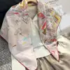 Pañuelo de Seda Estampado de Barco 'Cabalgando las Olas' 90X90Cm Moda Femenina Elegante Decorativo Versátil Chal Pañuelo de Seda Genuina