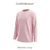 Camiseta de Manga Larga con Color de Contraste y Costuras para Niños, Estilo Primavera y Otoño, Camiseta Básica Casual para Niños y Niñas, Top de Corte Holgado para Niños Mayores