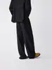 Ropa para Hombre Ottb Traje Texturizado con Rayas Lisas, Estilo Old Money, Pantalones Casuales Rectos Holgados de Pierna Ancha
