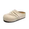 Novas Sandálias Meias Birkenstock Dopamina Retrô 2026, Sapatos Birkenstock Casuais Versáteis Plissados, Chinelos Fechados para Uso Externo