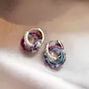2026 Aretes de Aro Lisos Sencillos Estilo Nuevo con un Diseño Exagerado, Versátiles y Elegantes, Aretes de Lujo Ligero de Gama Alta de Nicho