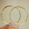 Pendientes de Aro Grandes Chapados en Oro de 18 Quilates Wish para Mujer, Estilo Cóncavo-Convexo Geométrico, Pendientes de Diseño Nicho para Mujer, Aleación de Cobre Que No Se Desvanece