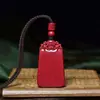 Pingente Pixiu de Cinábrio, Mineral Bruto Areia Roxa Areia Vermelha, Colar Amuleto Ano de Nascimento, Atacado e Dropshipping de Loja de Joias