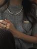 Collar de Perlas de Cristal Genuino Estilo Francés para Mujer, Cadena Pequeña para Clavícula de Perlas, Collar Pequeño de Perlas de Arroz para Mujer, Nuevo Modelo 2024