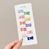 Pinzas de Pelo de Estrella Coloridas Estilo Coreano para Niñas, Pasadores Versátiles que No Dañan el Cabello, Pinzas para Flequillo Sin Marcas con un Toque de Lujo, Accesorios para el Cabello de Lado