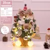 Decoração de Natal Quente Mais Vendida Transfronteiriça Mini Árvore de Natal Pequena de Mesa com Luzes Decoração Conjunto de Árvore de Natal para Casa