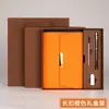 Cuaderno A5 Set de Negocios Bloc de Notas Cuaderno Diario de Reuniones Simple Personalizado Oficina de Negocios