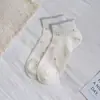 Meias de Renda Elegantes para Mulheres, Meias Curtas Finas de Verão, Meias de Tubo Curto Respiráveis em Renda Vazada, Meias Femininas Estilo Coreano com Bolinhas para o Verão
