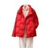 Nueva Chaqueta Ligera de Plumas Otoño e Invierno para Mujer, Estilo Corto, Moderna, Ligera, Delgada, Talla Grande, Abrigo Casual Holgado, Tendencia