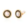 Pendientes Transfronterizos Europeos y Americanos Los Más Vendidos en Amazon Clips Metálicos Simples para Orejas Sin Perforaciones Pendientes de Clip Retro de Perlas de Alta Gama