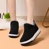 Zapatos de Algodón de Invierno Nuevos para que los Ancianos Usen en el Exterior, Suela Suave Antideslizante, Resistentes al Desgaste para Interior, Cálidas, Zapatillas de Algodón de Felpa Súper Gruesa al Por Mayor