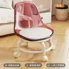 Taburete de acrílico con ruedas giratorias silenciosas, silla pequeña para uso doméstico, taburete bajo para coser, taburete de aprendizaje para caminar para niños con ruedas de malla