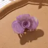 Pinza para el Cabello de Flor de Rosa de Acetato Estilo Coreano Fresca y Elegante, Pinza de Garra para el Cabello para Niñas, Accesorio para el Cabello para Moño en la Parte Posterior de la Cabeza, Pinza de Tiburón