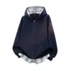 NASA ABOUT Sudadera con Capucha de Patchwork a Cuadros Pesada para Hombre Primavera/Otoño 2026 Chaqueta Casual con Capucha