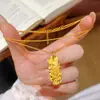 Pingente Fashion de Gelo da Fortuna de Luxo Leve para Mulheres, Pingente Versátil Elegante de Alta Qualidade para Riqueza e Prosperidade Corrente de Clavícula