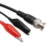 Línea de prueba BNC revolución doble clip línea de conexión para osciloscopio de 1 metro Q9 a línea de doble pinza de cocodrilo línea Q9 para osciloscopio