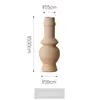 Estilo Nórdico Morandi Linhas Irregulares Textura de Borracha Esmalte Cerâmica Vaso Sala de Estar Sala de Jantar Armário de TV Decoração