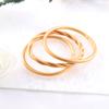 Pulseira de plástico pintado de 3 camadas com silicone, tubo oco, folha de ouro imitação, pulseira de gelatina, pulseira de corda torcida, outlet de fábrica